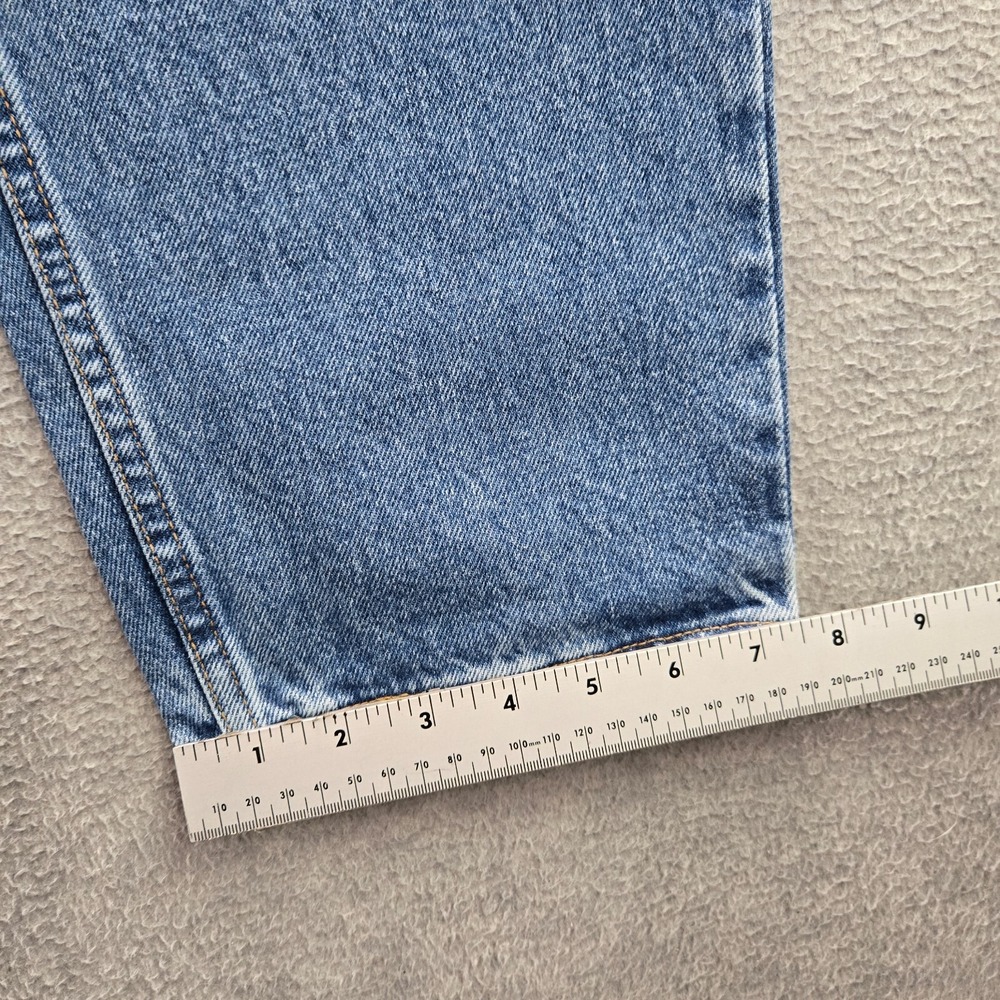 VINTAGE Levi's 560 Men Jeans 34x32 Blue 90s Denim Loose Fit Taper Deadstock NWT - Picture 6 of 12